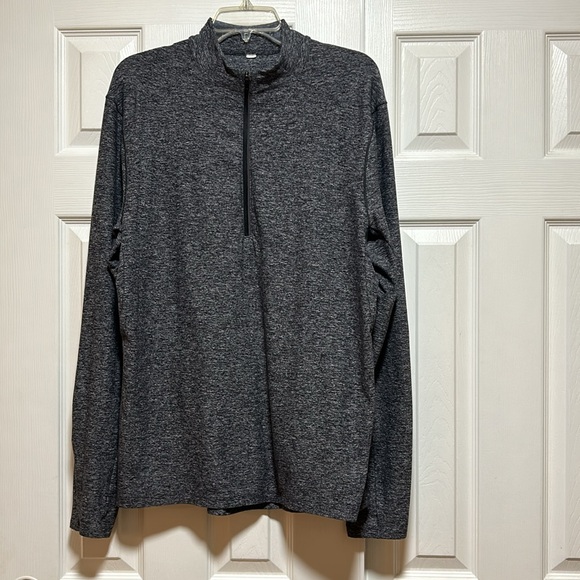 Lululemon Surge Warm 1/2 Zip Heathered Black - Men’s Size Large - Picture 3 of 10